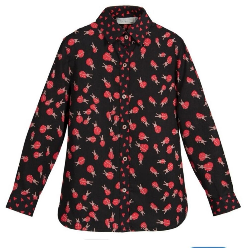 NWT Stella McCartney girls ladybug shirt size 4